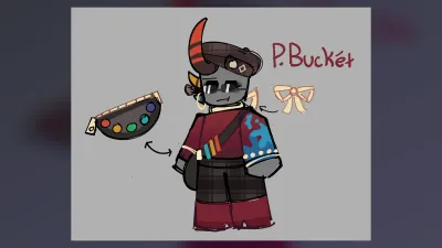 Paint Buckét — NPC Profile cover featuring Paint Buckét from PHIGHTING!