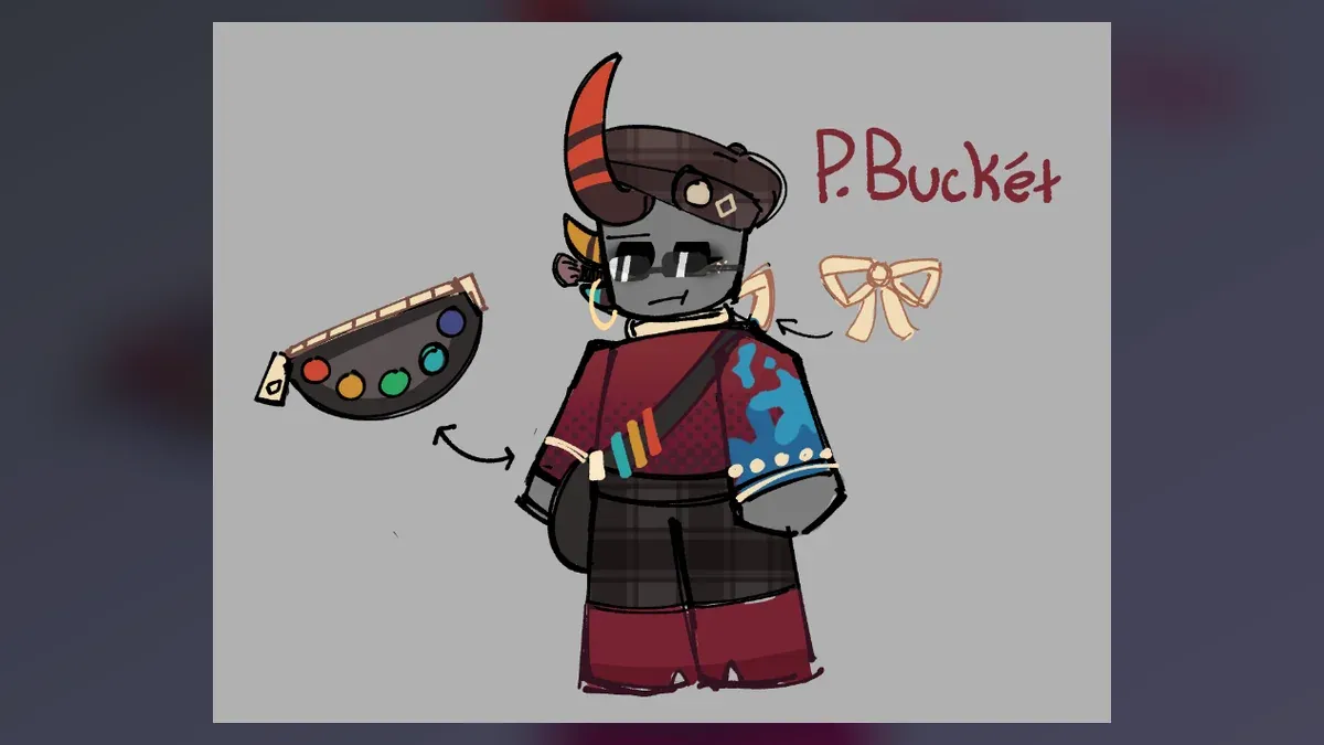 Paint Buckét — NPC Profile cover featuring Paint Buckét from PHIGHTING!